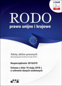 RODO – prawo unijne i krajowe