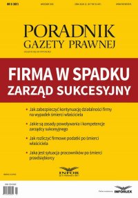 Firma w spadku - zarząd sukcesyjny