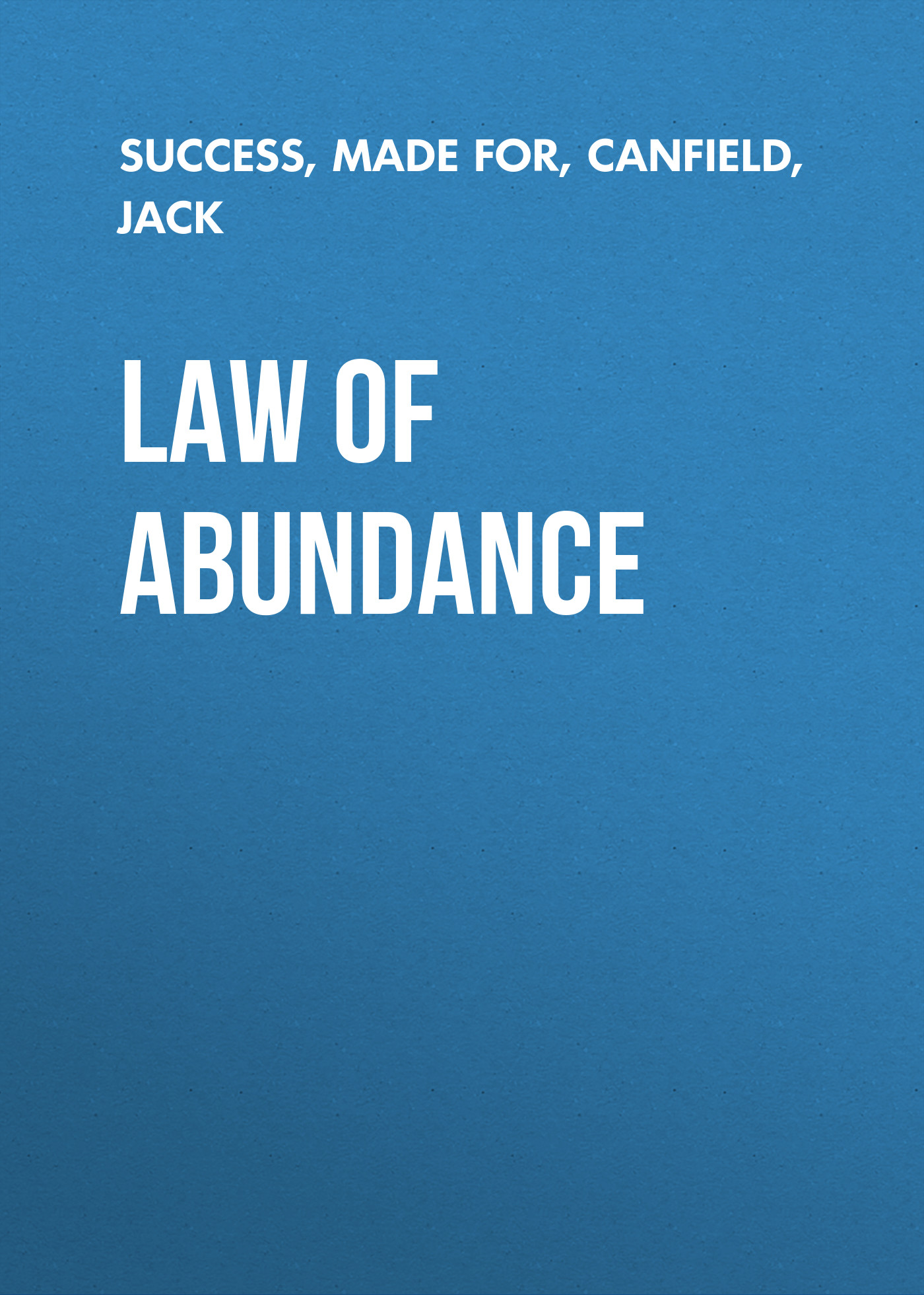 Law of Abundance