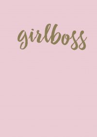 Блокнот. Girlboss (формат А5, тонированный блок, лента-ляссе)