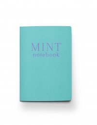 Mint notebook. Блокнот (А5, 32 л., прошитый цветными нитками, тиснение фольгой)