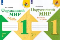 Комплект  Окружающий мир Школа России 1 класс рабочая тетрадь 2 части