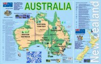 Australia. New Zealand: Карта на английском языке