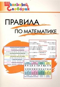 Правила по математике: Начальная школа / 2-е изд., перераб