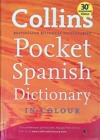 Pocket spanish dictionary in color