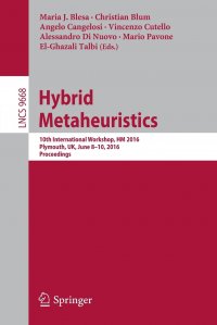 Hybrid Metaheuristics. 10th International Workshop, HM 2016, Plymouth, UK, June 8-10, 2016, Proceedings