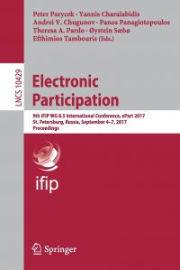 Electronic Participation. 9th IFIP WG 8.5 International Conference, ePart 2017, St. Petersburg, Russia, September 4-7, 2017, Proceedings