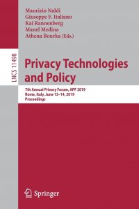 Privacy Technologies and Policy. 7th Annual Privacy Forum, APF 2019, Rome, Italy, June 13-14, 2019, Proceedings