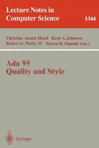 Ada 95, Quality and Style. Guidelines for Professional Programmers