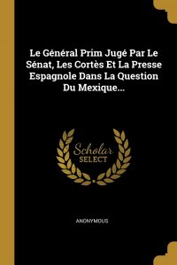 Le General Prim Juge Par Le Senat, Les Cortes Et La Presse Espagnole Dans La Question Du Mexique...