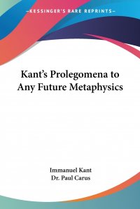 Kant's Prolegomena to Any Future Metaphysics