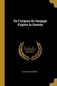 De l'origine du langage d'apres la Genese