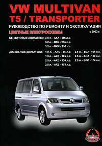 Volkswagen Multivan / T5 / Transporter с 2003 г. выпуска. Руководство по ремонту и эксплуатации