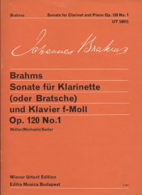 Sonate fuer klarinette (odes Bratsche) und klavier f-moll op. 120 No. 1 (Соната для кларнета (альта) и фортепиано фа минор соч. 120 №1)