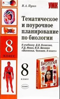 Биология 8 класс Тематическое и поурочное планирование к уч.Д.В.Колесова и др