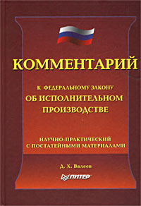 Комментарий к Федеральному закону `Об исполнительном производстве` (научно-практический с постатейными материалами)