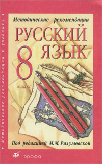 Русский язык. 8 класс. Методические рекомендации