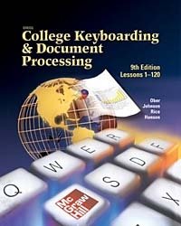 Gregg College Keyboarding & Document Processing, Ninth Edition, Lessons 1-120 (hardcover) Student Text