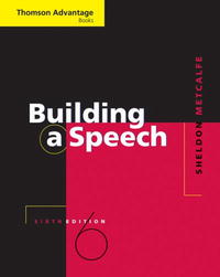 Thomson Advantage Books: Building a Speech (Thomson Advantage Books)