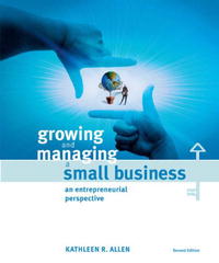 Growing And Managing a Small Business: An Entrepreneurial Perspective