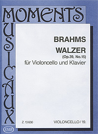 Johannes Brahms. Walzer fur Violoncello und Klavier