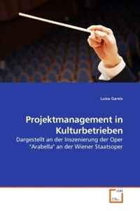 Projektmanagement in Kulturbetrieben: Dargestellt an der Inszenierung der Oper 