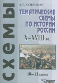 Тематические схемы по истории России X-XVIII вв. 10-11 классы