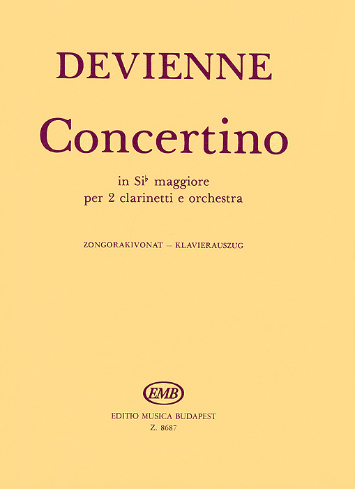 Devienne: Concertino in Sib Maggiore per 2 Clarinetti e Orchestra