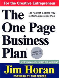 The One Page Business Plan with CD-ROM