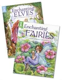 Paint Enchanting Fairies and Elves in Watercolor with Barbara Lanza Books Bundle