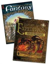 Drawing and Painting Fantasy Art with Finlay Cowan Books Bundle