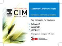 CIM Revision Cards: Customer Communications in Marketing 05/06