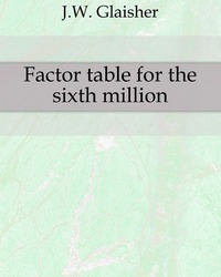 Factor table for the sixth million