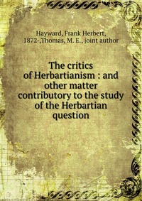 The critics of Herbartianism