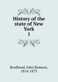 History of the state of New York