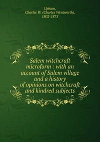 Salem witchcraft microform