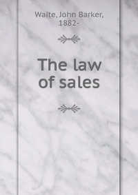 The law of sales