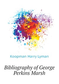 Bibliography of George Perkins Marsh