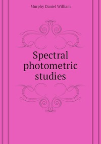 Spectral photometric studies