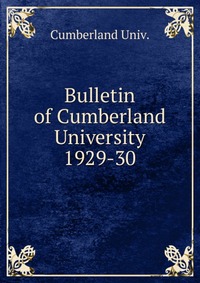 Bulletin of Cumberland University