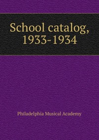 School catalog, 1933-1934