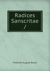 Radices Sanscritae /