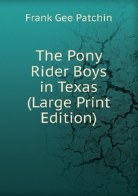 The Pony Rider Boys in Texas (Large Print Edition)