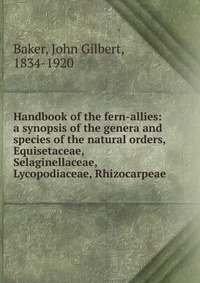 Handbook of the fern-allies