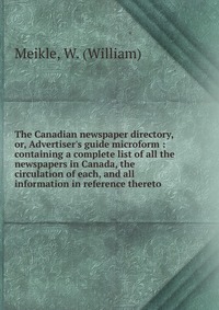 The Canadian newspaper directory