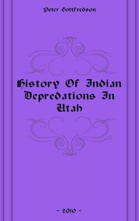 History Of Indian Depredations In Utah