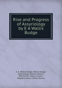 Rise and Progress of Assyriology by E A Wallis Budge