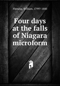 Four days at the falls of Niagara microform