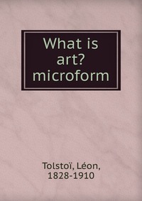 What is art? microform