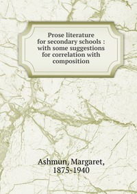 Prose literature for secondary schools